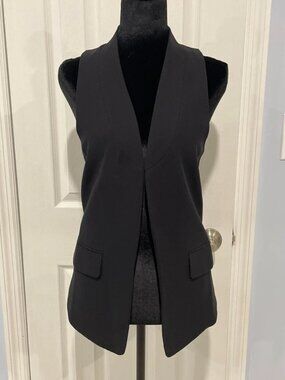 Derek Lam 10 Crosby Women’s Black Sleeveless Vest XS